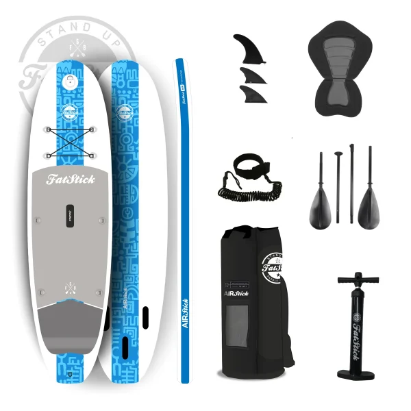 Fatstick Air Stick 10'6 Inflatable Paddle Board SUP Package